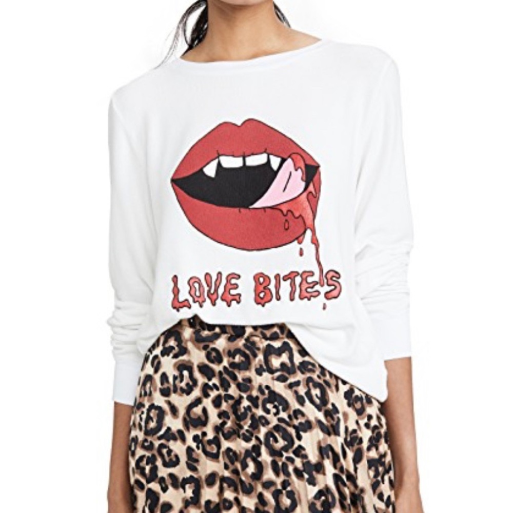 ❌SOLD❌Wildfox Love Bites Baggy Beach Jumper - Picture 1 of 6